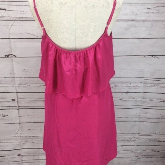 Fun Flirt Pink Spaghetti‎ Strap medium Dress - Picture 3 of 5